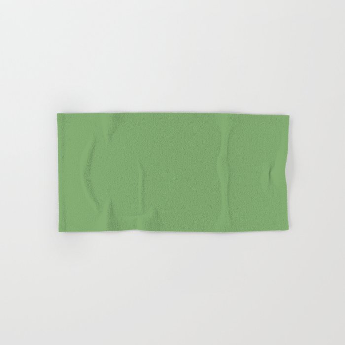 Abundance of Green Solid Color Pairs To Sherwin Williams Organic Green SW 6732 Hand & Bath Towel