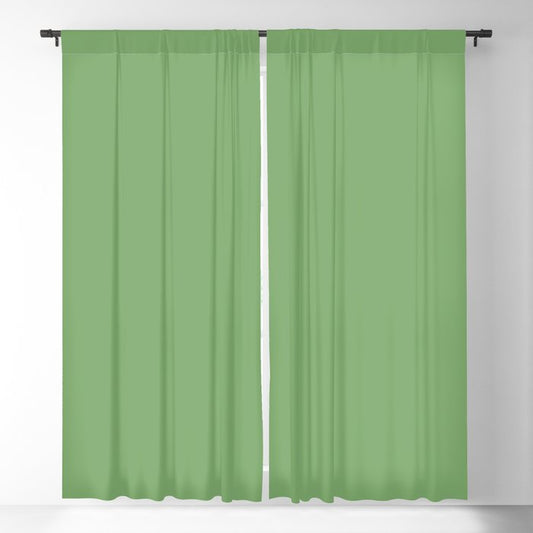 Abundance of Green Solid Color  Pairs To Sherwin Williams Organic Green SW 6732 Blackout Curtain
