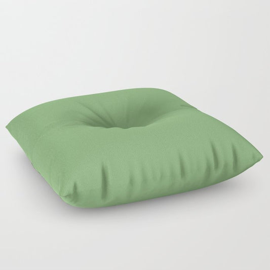 Abundance of Green Solid Color  Pairs To Sherwin Williams Organic Green SW 6732 Floor Pillow