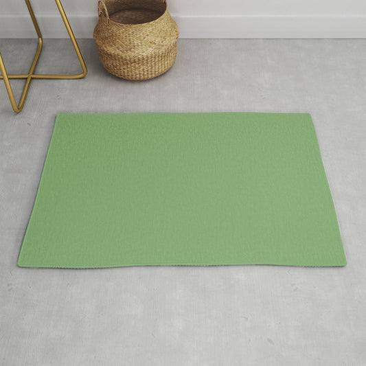 Abundance of Green Solid Color  Pairs To Sherwin Williams Organic Green SW 6732 Throw & Area Rugs