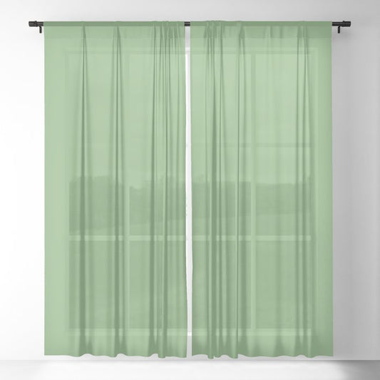 Abundance of Green Solid Color  Pairs To Sherwin Williams Organic Green SW 6732 Sheer Curtain