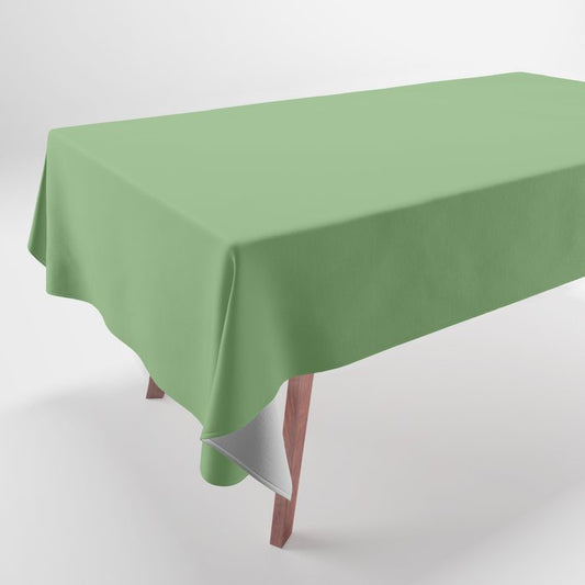 Abundance of Green Solid Color  Pairs To Sherwin Williams Organic Green SW 6732 Tablecloth