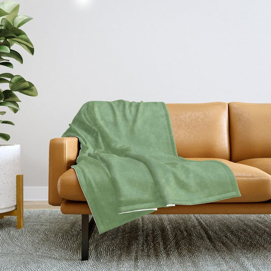 Abundance of Green Solid Color  Pairs To Sherwin Williams Organic Green SW 6732 Throw Blanket