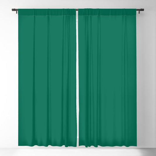 Abundant Dark Aquamarine Green Blue Solid Color Pairs To Sherwin Williams Starboard SW 6755 Blackout Curtain