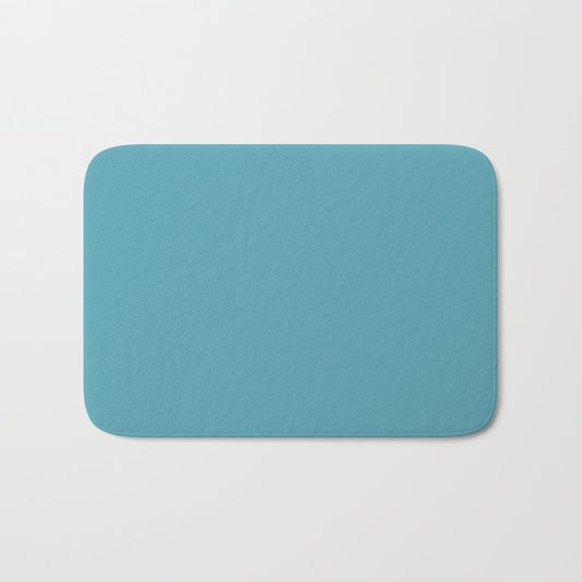 Active Blue Solid Color Pairs Behr 2022 Trending Hue - Shade - Explorer Blue M470-5 Bath Mat