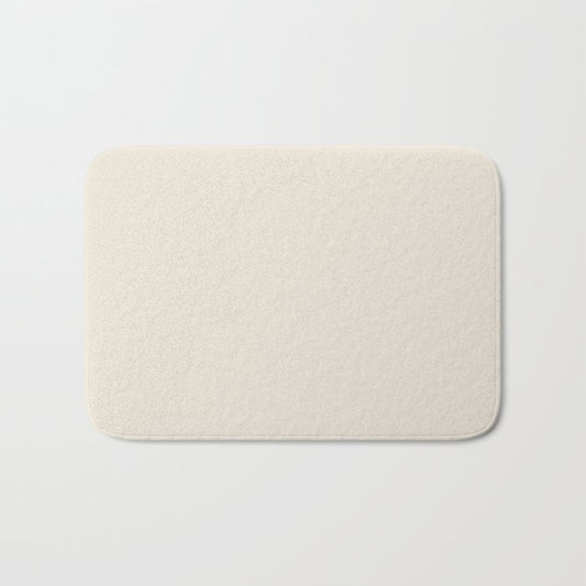 Acute Off-white Solid Color Accent Shade / Hue Matches Sherwin Williams Ivory Lace SW 7013 Bath Mat