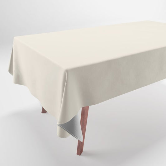 Acute Off-white Solid Color Accent Shade / Hue Matches Sherwin Williams Ivory Lace SW 7013 Tablecloth