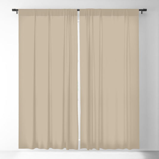 Acute Tan Solid Color - Accent Shade - Matches Sherwin Williams Barcelona Beige SW 7530 Blackout Curtain