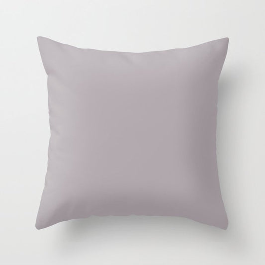 Adorable Light Pastel Purple Pink Solid Color Pairs To Sherwin Williams Beguiling Mauve SW 6269 Throw Pillow