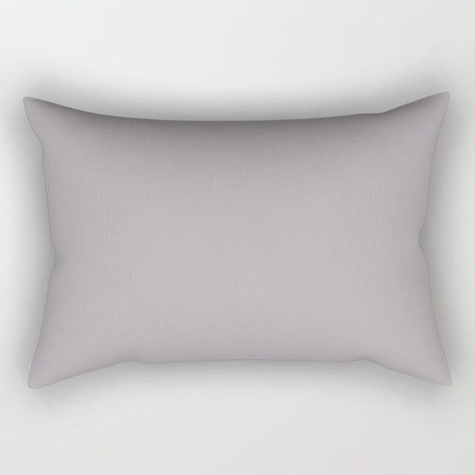Adorable Light Pastel Purple Pink Solid Color Pairs To Sherwin Williams Beguiling Mauve SW 6269 Rectangular Pillow