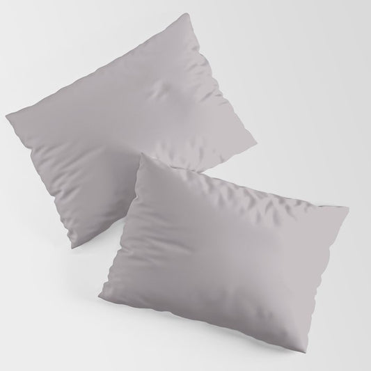 Adorable Light Pastel Purple Pink Solid Color Pairs To Sherwin Williams Beguiling Mauve SW 6269 Pillow Sham Set