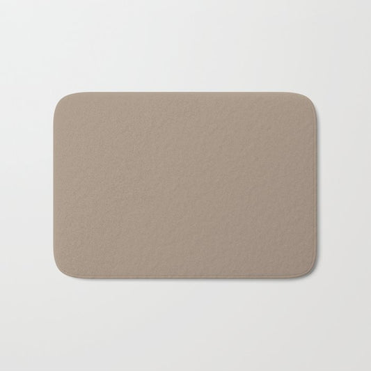 Aesthetic Beige Solid Color Accent Shade / Hue Matches Sherwin Williams Sanderling SW 7513 Bath Mat