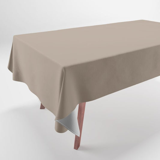 Aesthetic Beige Solid Color Accent Shade / Hue Matches Sherwin Williams Sanderling SW 7513 Tablecloth