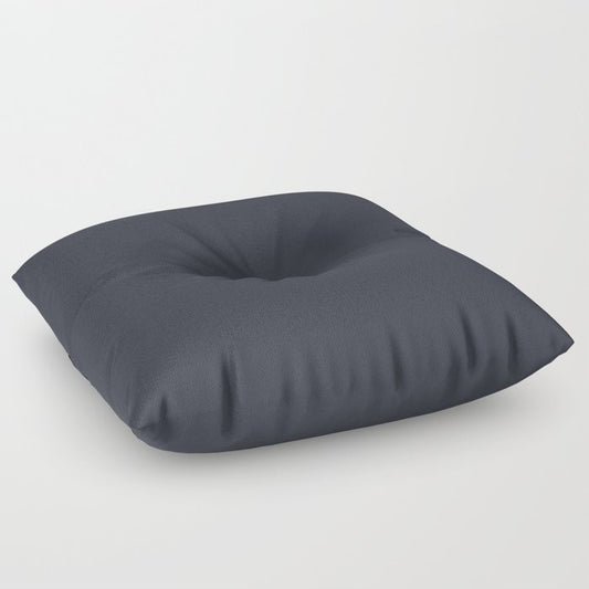 After Midnight Blue Solid Color PANTONE 19-4109 Autumn/Winter 2021/2022 Core Classic Hues Floor Pillow