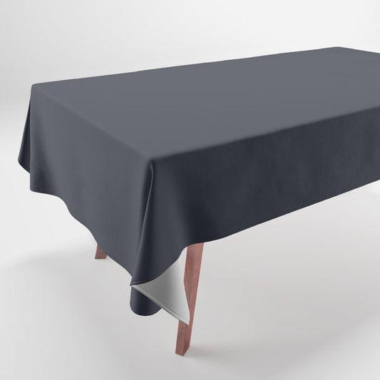 After Midnight Blue Solid Color PANTONE 19-4109 Autumn/Winter 2021/2022 Core Classic Hues Tablecloth
