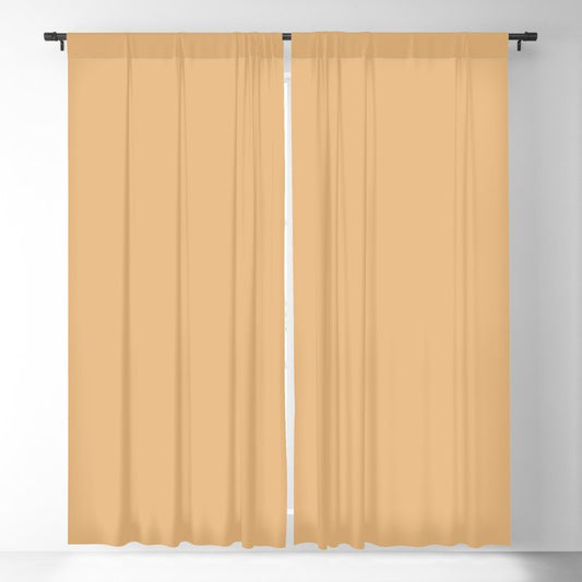 Afternoon Glow Yellow Solid Color Accent Shade / Hue Matches Sherwin Williams Polvo de Oro SW 9012 Blackout Curtain