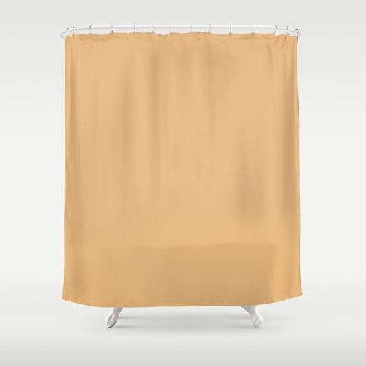 Afternoon Glow Yellow Solid Color Accent Shade / Hue Matches Sherwin Williams Polvo de Oro SW 9012 Shower Curtain