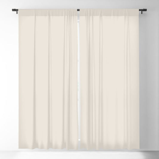 Aged Lace Off White Solid Color Pairs PPG String Of Pearls PPG1079-1 - All One Single Shade Colour Blackout Curtain