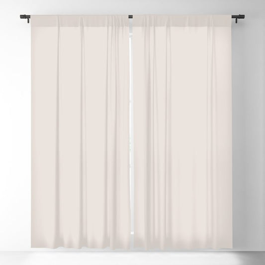 Aged Off White Solid Color Pairs PPG Stone Harbor PPG1079-2 - All One Single Shade Hue Colour Blackout Curtain