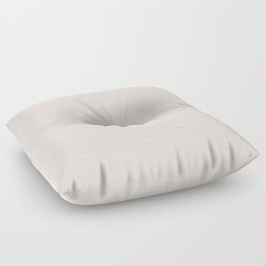 Aged Off White Solid Color Pairs PPG Stone Harbor PPG1079-2 - All One Single Shade Hue Colour Floor Pillow