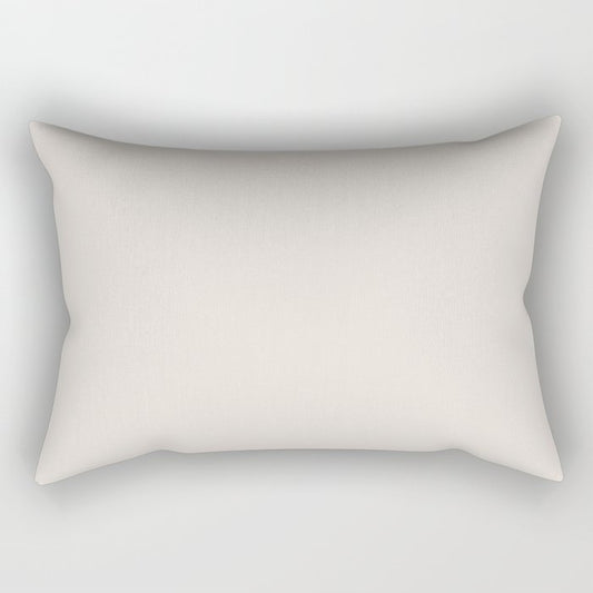 Aged Off White Solid Color Pairs PPG Stone Harbor PPG1079-2 - All One Single Shade Hue Colour Rectangular Pillow