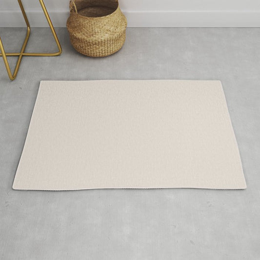 Aged Off White Solid Color Pairs PPG Stone Harbor PPG1079-2 - All One Single Shade Hue Colour Throw & Area Rugs