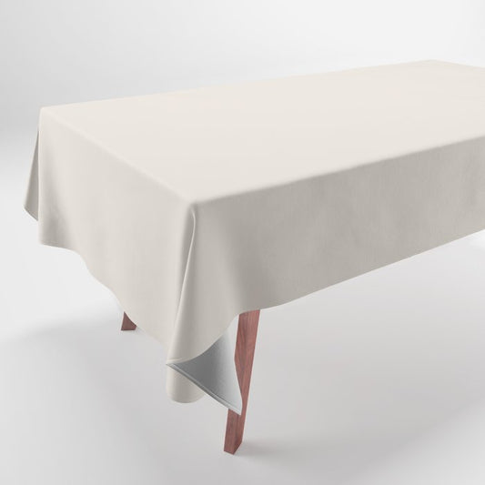 Aged Off White Solid Color Pairs PPG Stone Harbor PPG1079-2 - All One Single Shade Hue Colour Tablecloth