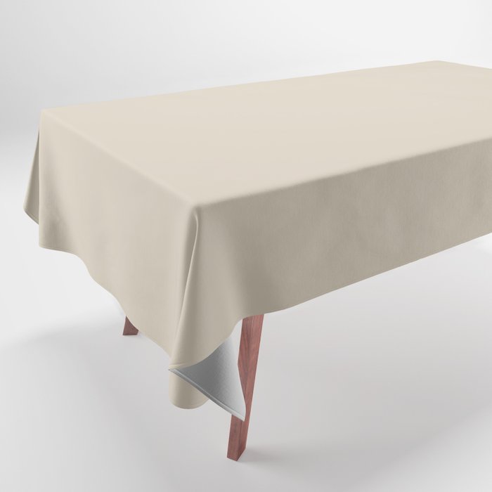 Aged Porcelain Beige Solid Color - Accent Shade - Matches Sherwin Williams China Doll SW 7517 Tablecloth