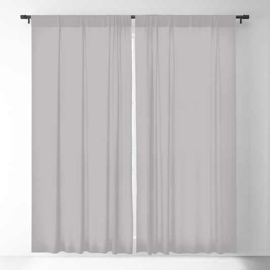 Ageless Light Pastel Purple Grey Solid Color Pairs To Sherwin Williams Ponder SW 7079 Blackout Curtain