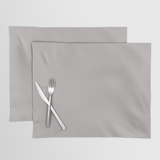 Ageless Light Pastel Purple Grey Solid Color Pairs To Sherwin Williams Ponder SW 7079 Placemat