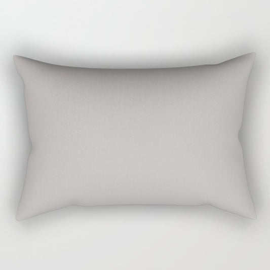 Ageless Light Pastel Purple Grey Solid Color Pairs To Sherwin Williams Ponder SW 7079 Rectangular Pillow
