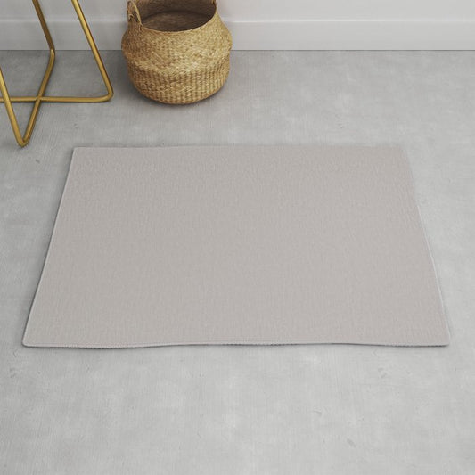 Ageless Light Pastel Purple Grey Solid Color Pairs To Sherwin Williams Ponder SW 7079 Throw & Area Rugs