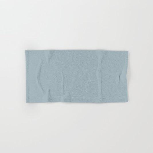 Agile Light Pastel Blue Gray Solid Color Pairs To Sherwin Williams Languid Blue SW 6226 Hand & Bath Towel