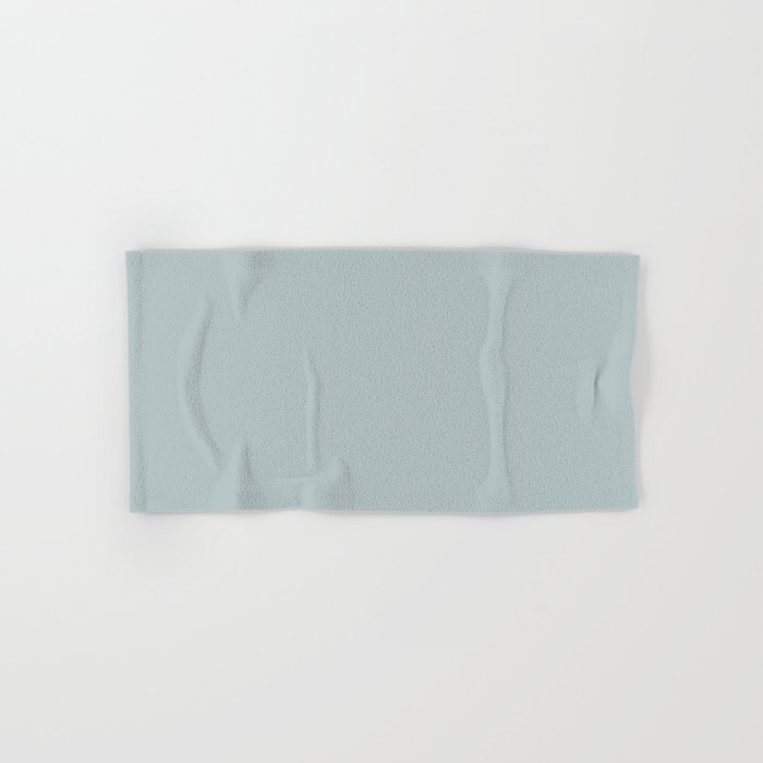 Airy Light Pastel Blue Gray / Grey Solid Color Pairs To Sherwin Williams Niebla Azul SW 9137 Hand & Bath Towel