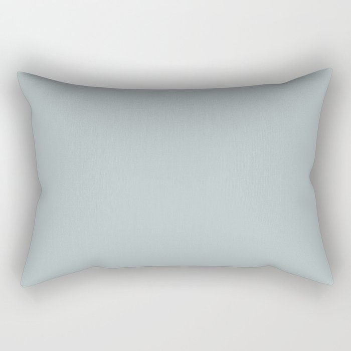 Airy Light Pastel Blue Gray / Grey Solid Color Pairs To Sherwin Williams Niebla Azul SW 9137 Rectangular Pillow
