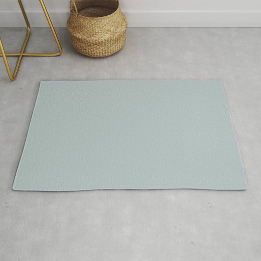 Airy Light Pastel Blue Gray / Grey Solid Color Pairs To Sherwin Williams Niebla Azul SW 9137 Throw & Area Rugs