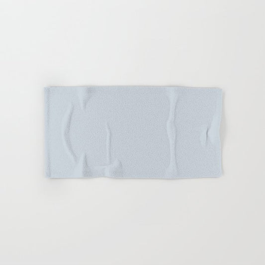 Airy Pastel Blue Grey Solid Color Pairs To Sherwin Williams Mild Blue SW 6533 Hand & Bath Towel