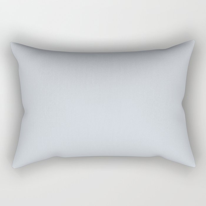 Airy Pastel Blue Grey Solid Color Pairs To Sherwin Williams Mild Blue SW 6533 Rectangular Pillow