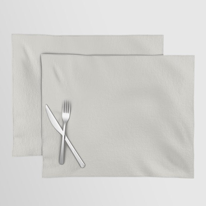 Alabaster White Solid Color Pairs Sherwin Williams Eider White SW7014 Accent Shade / Hue / All One Placemat