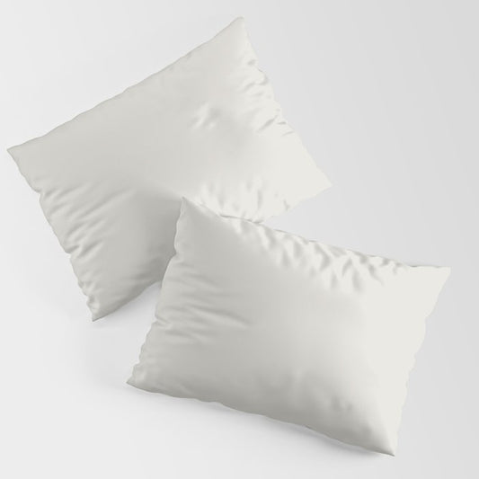 Alabaster White Solid Color Pairs Sherwin Williams Eider White SW7014 Accent Shade / Hue / All One Pillow Sham Set