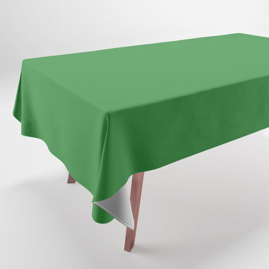 All About The Greens Shamrock / Emerald / Parakeet Green Solid Color Pairs To Sherwin Williams Envy SW 6925 Tablecloth