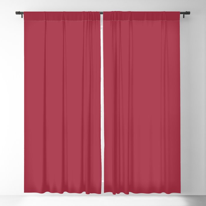 Alluring Red Solid Color Pairs To Sherwin Williams Cherries Jubilee SW 6862 Blackout Curtain