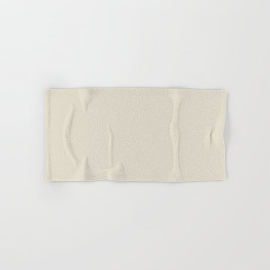 Almond Off White Solid Color Pairs 2023 Trending Hue Glidden Fossil Stone PPG1102-2 Hand & Bath Towel