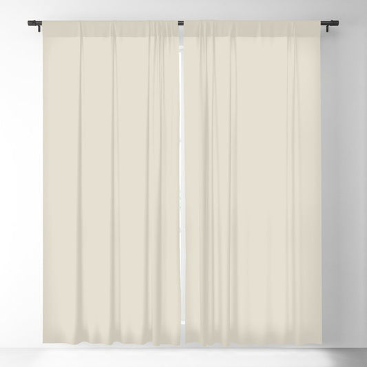 Almond Off White Solid Color Pairs 2023 Trending Hue Glidden Fossil Stone PPG1102-2 Blackout Curtain