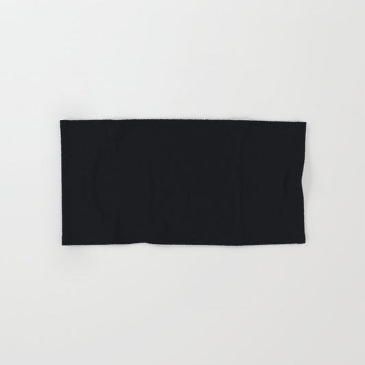Almost Black Solid Color - Patternless Pairs Jolie Paints 2022 Popular Hue Noir Hand & Bath Towel