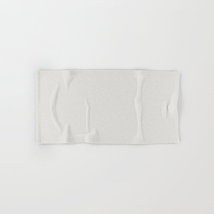 Almost White Trending Solid Color - Hue - Single Shade Jolie Gesso White Hand & Bath Towel