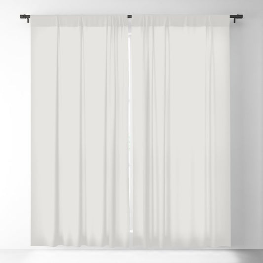 Almost White Trending Solid Color  - Hue - Single Shade Jolie Gesso White Blackout Curtain