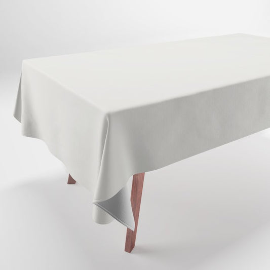 Almost White Trending Solid Color  - Hue - Single Shade Jolie Gesso White Tablecloth