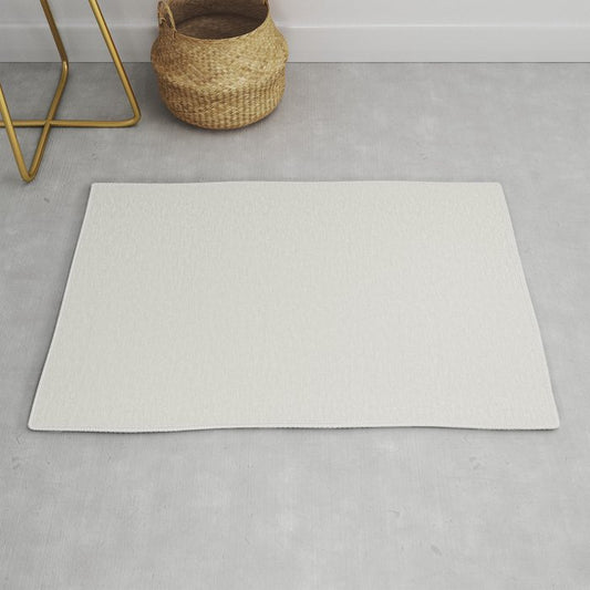 Almost White Trending Solid Color - Patternless Pairs Jolie Paints 2022 Popular Hue Gesso White Throw & Area Rugs
