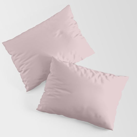 Amaranth Light Pastel Pink Pairs Sherwin Williams Rose SW 6296 Pillow Sham Set